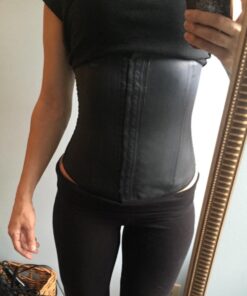 Ann Chery 2021 Corset Waist Trainer for Women - Colombian Waist Cincher - 3 Hook Latex Body Shaper Medium Black 38 61YPQ p0LPL