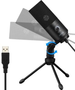 FIFINE USB Microphone, Metal Condenser Recording Microphone for Laptop MAC or Windows Cardioid Studio Recording Vocals, Voice Overs,Streaming Broadcast and YouTube Videos-K669B Black 24 61YQJCf DrL