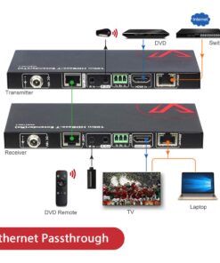Alternative view of AV Access HDBaseT HDMI Extender Over Single Cat5e/6/6a/7 4K@60Hz (230ft/70m), 1080P (330ft/100m), with Ethernet Port, HDR10+, YUV4:2:0, HDCP 2.2, Plug & Play, IR Return & PoE, Smart EDID (4KEX100-L) 4K HDMI over Single Ethernet Cable