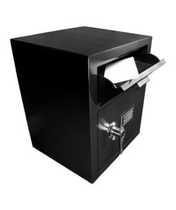 Barska AX11930 Large 1.10 Cubic Ft Digital Multi-User Keypad Security Business Depository Drop Safe with Front Load Drop Box for Money, Cash, and Mail, 100 Count Large Drop Door 9 61YQuxYZiCL