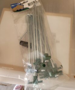 TARPATOP Galvanized 10” Tent Pegs – 12 Heavy Duty Anchoring Stakes with Green Stopper - 1 Peg Puller – Accessory Tool for Hikers, Campers and Farmers – for Gardening, Canopies, Beach Shades and Tarps 9 61YR70FtwxL