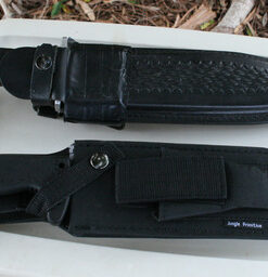 SOG Jungle Primitive Fixed Blade- Field and Camping Tactical Machete with Sheath for Clearing Brush, Full Tang Survival Knife 15.3 Inches (F03TN-CP), Steel,Black 37 61YR76bXLcL