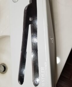 Herstyler Superstyler Onyx Ceramic Flat Iron, Ceramic Hair Straightener With Adjustable Temperature, Travel-friendly Dual Voltage Flat Iron Black 39 61YSizIn36L