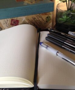 LEUCHTTURM1917 - Notebook Hardcover Medium A5-251 Numbered Pages for Writing and Journaling (Black, Dotted) Black 68 61YTqM2EcUL