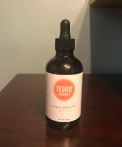 Teddie Organics Golden Jojoba Oil 100% Pure Organic Cold Pressed and Unrefined 4oz - Natural Moisturizer for Face Hair and Sensitive Skin, Carrier Oil for Essential Oils 4 Fl Oz (Pack of 1) 50 61YUSSG XaL