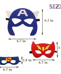 Superhero masks - Super hero party favors for kids, and birthday supplies 32 set for kids party 19 61YUX40pWSL