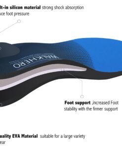 Plantar Fasciitis Feet Insoles Arch Supports Orthotics Inserts Relieve Flat Feet, High Arch, Foot Pain Mens 12-12 1/2 | Womens 14-14 1/2 Mens 12 - 12 1/2 | Womens 14 - 14 1/2 Blue 13 61YVLTohL