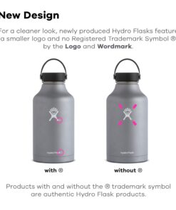 Hydro Flask Water Bottle - Stainless Steel & Vacuum Insulated - Wide Mouth with Leak Proof Flex Cap - 64 oz, Cobalt 1 Count 18 61YWKBtXVYL 1