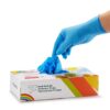 Kids Disposable Nitrile Gloves for 7-14 Years - Latex Free, Powder Free - for Crafting, Painting, Cooking, Cleaning -100 PCS Blue 41 61YXi2gZkkL