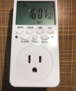 CANAGROW Outlet Timer, 𝟕 𝐃𝐚𝐲 Wall Plug in Light Timer Outlet, Indoor Digital 𝐏𝐫𝐨𝐠𝐫𝐚𝐦𝐦𝐚𝐛𝐥𝐞 Timers for Electrical Outlets, 3-Prong Outlet for Appliances, 𝟏𝟓𝐀/𝟏𝟖𝟎𝟎𝐖 1 Pack 21 61YXpFjZdZL