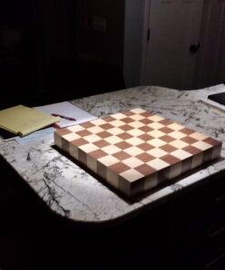 Athena Tournament Chess Inlaid Wood Board Game with Weighted Wooden Pieces, Large 18 x 18 Inch Set 12 61YZAAwENyL