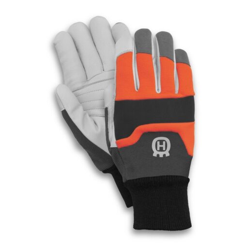 Husqvarna 579380210 Functional Saw Protection Gloves, Large Gray/Orange/Black Large