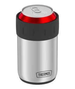 Alternative view of THERMOS Stainless Steel Beverage Can Insulator for 12 Ounce Can, Stainless Steel