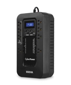 CyberPower EC650LCD Ecologic Battery Backup & Surge Protector UPS System, 650VA/390W, 8 Outlets, ECO Mode, Compact Uninterruptible Power Supply 650VA LCD 17 61YabBTRGL 1