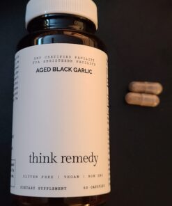 Aged Black Garlic Capsules - Garlic Pills - Less Odor - 60 Capsules - Allium Sativum Supplement - More Effective Than Allicin 32 61YbeDXt9HL