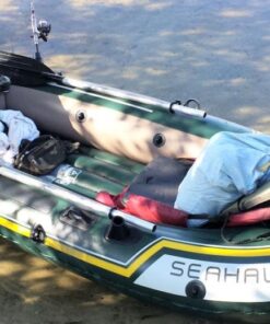 INTEX 68347EP Seahawk 2 Inflatable Boat Set: Includes Deluxe 48in Aluminum Oars and High-Output-Pump – SuperStrong PVC – Fishing Rod Holders – 2-Person – 520lb Weight Capacity 32 61Yc1r0Yy1L 1