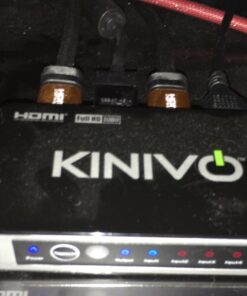 Kinivo HDMI Switch 4K HDR 501BN (5 in 1 out, 4K 60Hz HDR, HDMI 2.0, High Speed 18Gbps, IR Remote, HDCP) - Compatible with Roku, PS5, Xbox, Apple TV, Nintendo Switch, Cable Box 5-PORT 41 61YdOtQw0HL