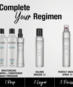 Kenra Volume Mousse Extra 17 | Firm Hold Mousse | Alcohol Free | Non-drying, Non-flaking Lightweight Formula | Tames Frizz & Conditions |Thermal Protection up to 450F| All Hair Types 8-Ounce (2-Pack) 10 61YdxIYx6KL