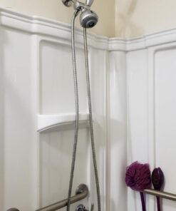 YODEL Shower Hose 96 Inches Extra Long Steel Handheld Shower head Hose with Solid Brass Connector,Chrome 11 61Yevcvr88L