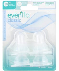 Evenflo Classic Fast Flow Silicone Nipples 4 ea ( Pack of 2)