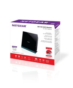 NETGEAR AC1200 Dual Band Wi-Fi Router Fast Ethernet w/USB 2.0 (R6100-100PAS) 9 61Yg SMCe9L