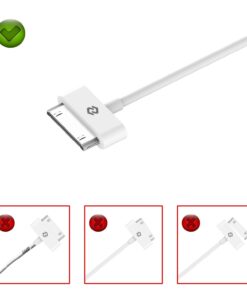 JETech USB Sync and Charging Cable Compatible iPhone 4/4s, iPhone 3G/3GS, iPad 1/2/3, iPod, 3.3 Feet (White) White 23 61YgIxEWDCL
