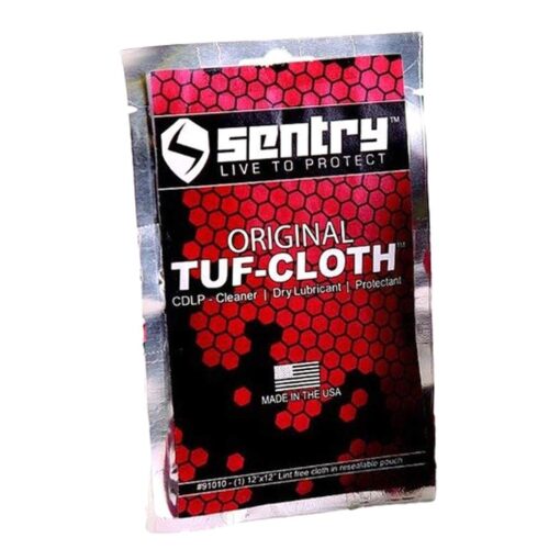 Sentry Solutions Tuf-Cloth Pouch 12" x 12" lint Free Cloth, Red (91010)