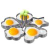 Egg Ring Molds for Cooking - 5Pcs Stainless Steel Ring Mold Egg Rings for Griddle - Heart, Flower, Star Egg Round Ring Set Mickey Mouse Kitchen Accessories Breakfast Kit Egg Molds Heart Pancake Mold 5Pcs Stainless Steel Ring Molds 12 61YhbQEXLEL