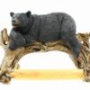 Black Bear on Log Toilet Paper Holder - Decorative Lodge Cabin Decor 38 61Yhf9Io qL