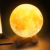 ZHOPPY Moon Lamp, 4.8Inches 16 Colors LED Night Light 3D Printing Moon Light with Stand & Remote/Touch Control and USB Rechargeable, Moon Light Lamps for Kids Friends Lover Christmas Gifts 4.8in Multi-colored 36 61Yj4I2hsWL
