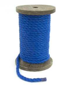 Ravenox Natural Twisted Cotton Rope | Made in The USA | Strong Triple-Strand Cordage for Sports, Décor, Pet Toys, Crafts, Macramé & Indoor Outdoor Use| by The Foot & Diameter (Multiple Color) Royal Blue 1/2 Inch x 25 Feet 17 61YlevL1EBL 4
