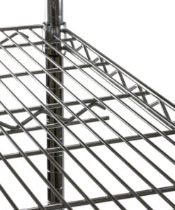 Shelving Inc. Pentagon Corner Wire Shelving with 4 Tier Shelves - 72" h, Weight Capacity 800lbs Per Shelf 72"h 7 61YnieMvv9L 1