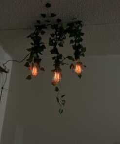 Vintage Pendant Light Kit Cord with Dimming Switch and Triple E26/E27 Industrial Light Socket Lamp Holder 25FT Twisted Black Cloth Bulb Cord Plug in Hanging Light Fixture 26 61Yp8KfsefL