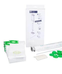 SEBO 5828ER Service Box with Sealing Strip for X Series Vacuum with 8 Filter Bags, Exhaust Filter, Electrostatic Microfilter and Sealing Strip