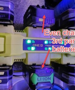 RYOBI P135 18V One+ 6 Port Lithium Ion Battery Supercharger (18V Batteries Not Included/Charger Only) 17 61YscKNwEgL