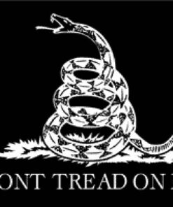 Don't Tread On Me (Black) Flag 3x5ft Poly