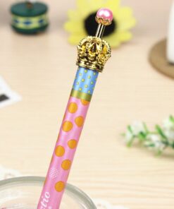 MOACC 12 Pack Cute Pens,Princess Crown Pens Lovely Funny Korean Style Ball Point Pens Black Ink Creative Stationery for School Office Family Use,Gift 12 Count (Pack of 1) 13 61YsoQv5hPL