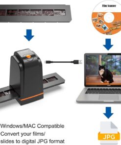 Alternative view of 135 Film Slide Scanner Converts Negative,Slide&Film to Digital Photo,Supports MAC/ Windows XP/Vista/ 7/8/10
