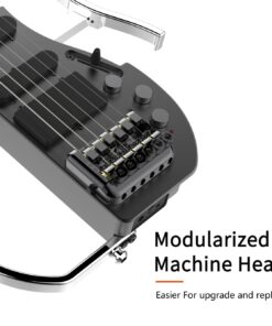 Asmuse Foldable Travel Headless Electric Guitar with Built In Headphone Jack Full-Scale Overhead Guitar ALP AD-80 Ultra-Light Portable and Rechargeable with USB Cable and Gig Bag E-guitar 12 61Ytv9zavGL