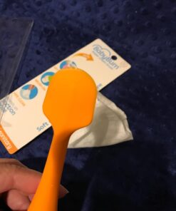 Bumco Baby Diaper Rash Cream Applicator - Baby Bum Brush Diaper Cream Spatula for Butt Paste Diaper Cream - Newborn Baby Essentials, Perfect for Baby Registry, Baby Shower Gifts - Orange 31 61YwO5B7zrL
