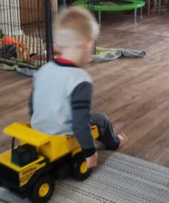 Funrise Tonka Steel Mighty Dump Truck, Yellow, Black, 10.25" x 16.75" x 7.75" (902050AZ01) Single Frustration-Free Packaging 36 61Ywbo0n3ML 1