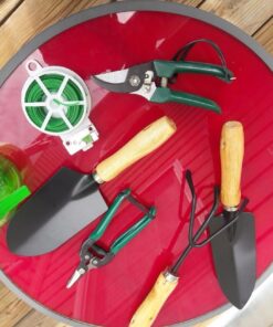 8-Piece Garden Hand Tool Set - Canvas Tote Gardening Tool Kit with Snip, Pruner, Rake, Trowel, Shovel, Spray Bottle, and Soft Wire Tie by Pure Garden 7 Piece 20 61YwyXIXYiL