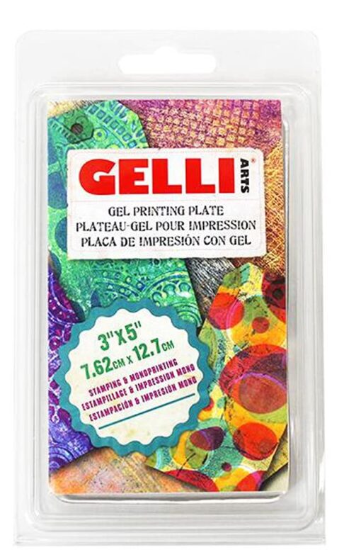 Gelli Arts Printing Plates, Gel Art Printing Plates, Gel Plate Assortment, Renewable Rectangular Printing Surface 3x5 Inch 3 x 5-inch