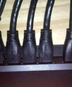 Amazon Basics RJ45 Cat 6 Ethernet Patch Cable, 1Gpbs Transfer Speed, Gold-Plated Connectors, 5 Foot - Pack of 5 5-Pack Black 17 61Yy26TMLDL