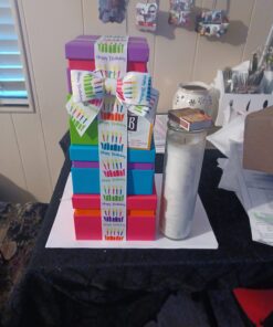 Broadway Basketeers Gourmet Chocolate Food Gift Basket Tower for Birthdays – Curated Snack Box, Sweet and Savory Treats for Parties, Best Wishes, Birthday Presents for Women, Men, Mom, Dad, Her 29 61Yy8w3WfML