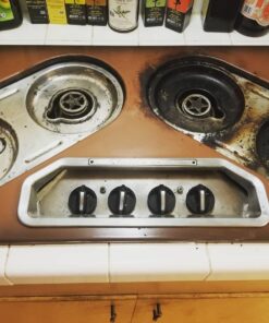 Cerama Bryte Combo Kit POW-R Grip, Scraper, Pad & Removes Tough Stains Cooktop and Stove Top Cleaner for Glass - Ceramic Surfaces, 10 Ounces, 4 Piece 46 61YyKMq89FL