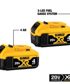 DEWALT 20V MAX* XR Battery, 4.0-Ah, 2-Pack (DCB204-2) , Black 7 61Z EqUPoL