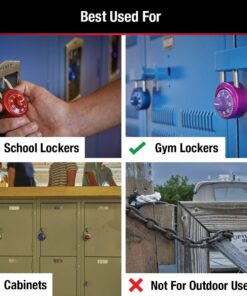Master Lock Combination Locker Lock, Combination Padlock for Gym and School Lockers, Colors May Vary 1 Pack, Colors may vary 23 61Z0NKFWURL