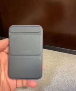 Anker Magnetic Battery (MagGo), 5,000 mAh Foldable Magnetic Wireless Portable Charger and USB-C for iPhone 15/15 Plus/15 Pro/15 Pro Max, iPhone 14/13 Series (Interstellar Gray) Interstellar Gray 57 61Z2JdK6H5L