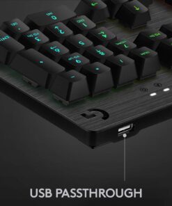 Logitech G513 RGB Backlit Mechanical Gaming Keyboard with GX Blue Clicky Key Switches (Carbon) 26 61Z3NNLEyL